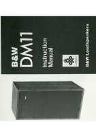 Bowers & Wilkins DM-11-Owners-Manual